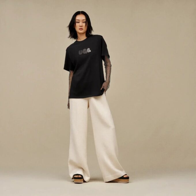 Camiseta con logo de burbuja