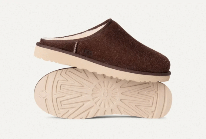 Clásicas zapatillas sin cordones de ante afelpado